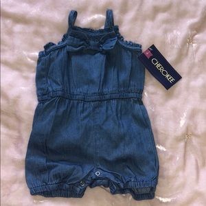 Denim romper